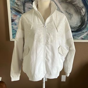 Puma Full Zip Retro Vintage Bomber Jacket White  XL